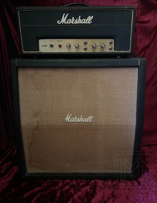 Marshall Bass 20 1969 & Original Marshall Basketweave 4x10 Speaker Enclosure RARE - Excellent