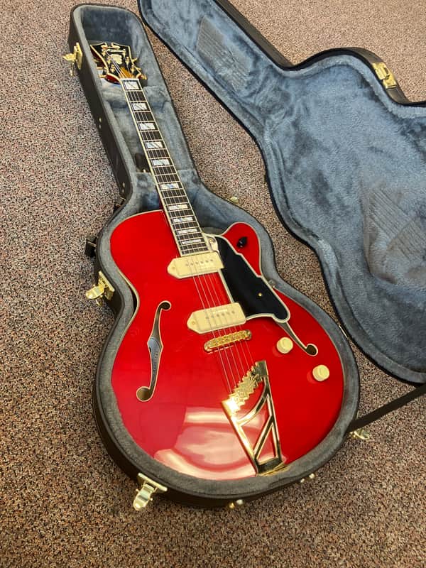 D'Angelico Excel EX-59 Hollow Body with Stairstep Tailpiece 2021 - Present Transparent Cherry image 1