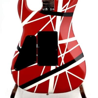 EVH Striped Series 5150 Guitar Red Black White Ser# EVH2204578 image 4