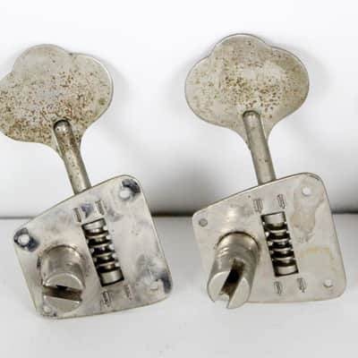 1968-1972 Vintage Fender Jazz/Telecaster/Precision Bass PBass ~NICKEL TUNERS~ Set 1969,1970,1971 image 8