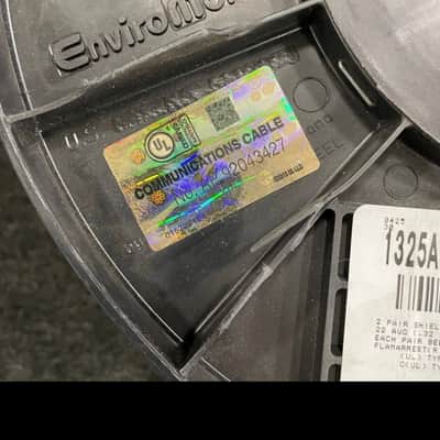 BELDEN 1325A-NEW - 1000 Foot Reel 2-Pair - 22AWG Tinned Copper image 5