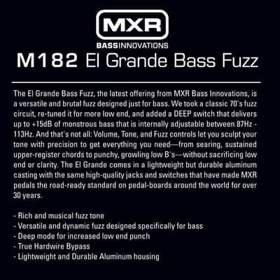 MXR M182 El Grande Bass Fuzz 2010s - Silver image 5