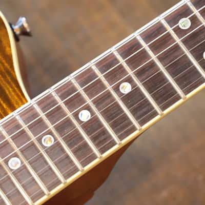 MINTY! 2008 Grosh Set Neck Custom Electric Guitar Trans Tiger Eye w/ Brazilian Board + OHSC image 9