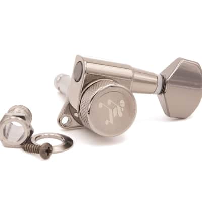 Genuine Tone Ninja 19:1 Locking Tuners, 6 Inline non-staggered set, Black Nickel image 3