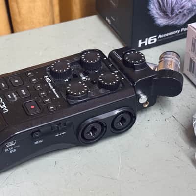 Zoom H6 Digital Multi-Track Recorder w/wind screen, cables and more image 3