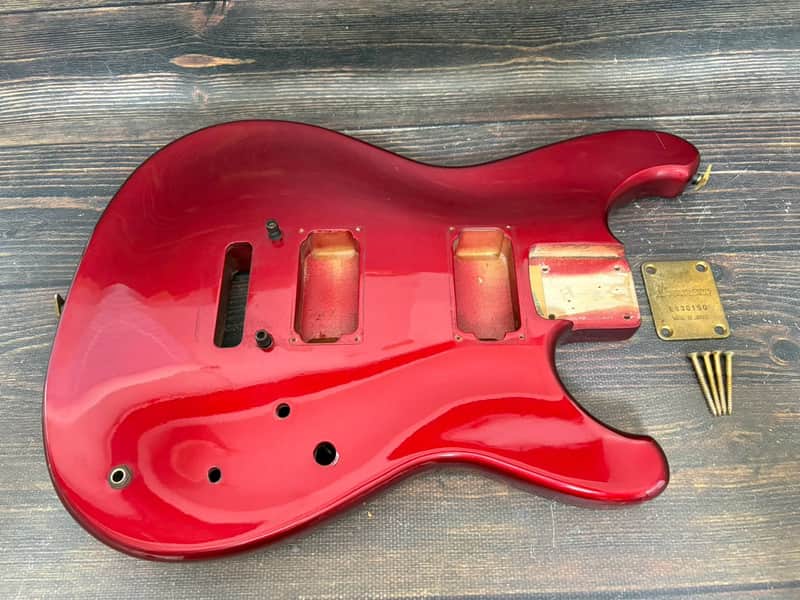 1983 Ibanez Roadstar II RS450 Body Fire Red Made in Japan w/Plate image 1
