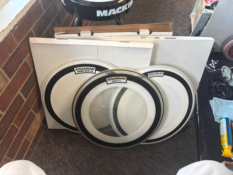 Aquarian 20" Impact II & III COATED and Impact II CLEAR (3 NOS HEADS) image 1