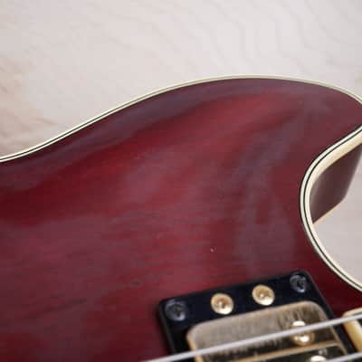 Yamaha SA-2100 Semi-Hollow Body MIJ 1984 Burgundy Vintage Made in Japan w/ Bag image 12