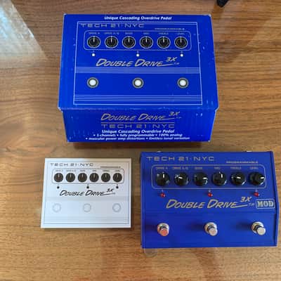 Tech 21 Double Drive 3X Mod - Programmable Cascading Overdrive Pedal w/ Factory "Private Stock" Mod - MINT! image 1