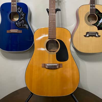 Takamine F385 Vintage Acoustic 12-String Guitar MIJ Japan 1978 Natural image 1