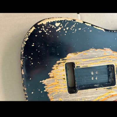 MJT Stratocaster 2020s - Black over Sunburst image 7