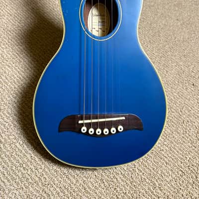 Washburn Rover RO10TBL Travel Acoustic Guitar Trans Blue image 4