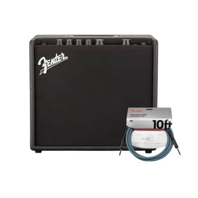 Fender Mustang LT25 120V Guitar Amplifier with 10-Feet Instrument Cable