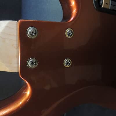Bass Mods Lefty J/P style 5 string Orange image 8