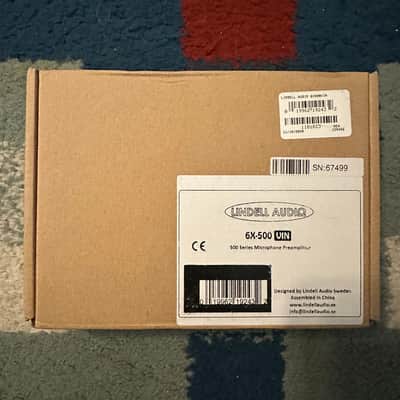 Lindell Audio 6X-500 VIN "Vintage Edition" Mic Pre / EQ 500 Series Module 2010s - Black image 5