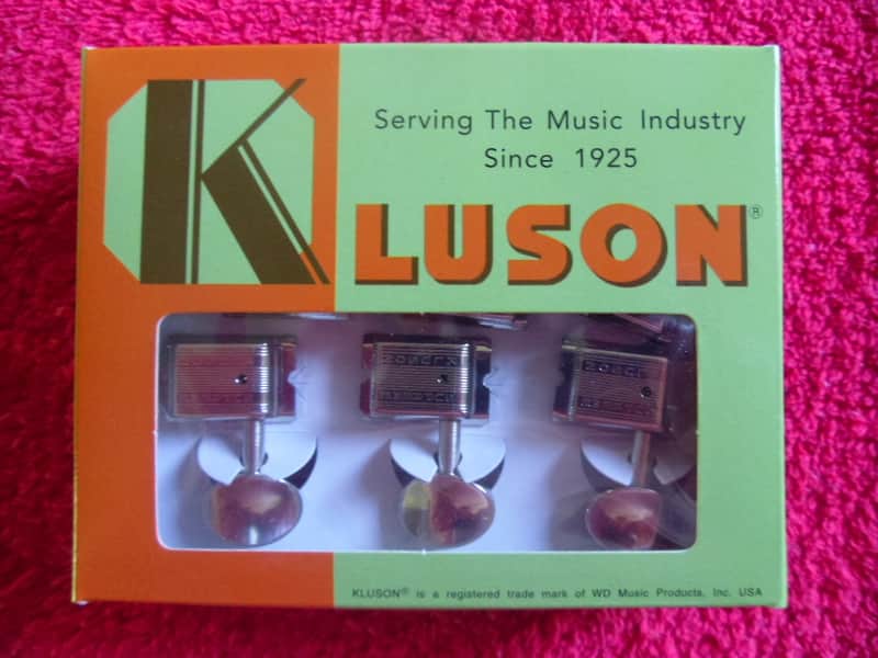 Kluson Supreme Vintage Style 6 Inline (KTS9105MN) 18:1, Nickel. Free Shipping. image 1