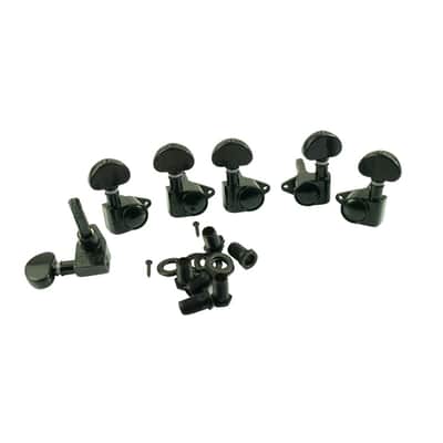 Locking Rotomatic Tuners (106 Series) 3 Per Side 18:1 Gear Ratio-Chrome image 2