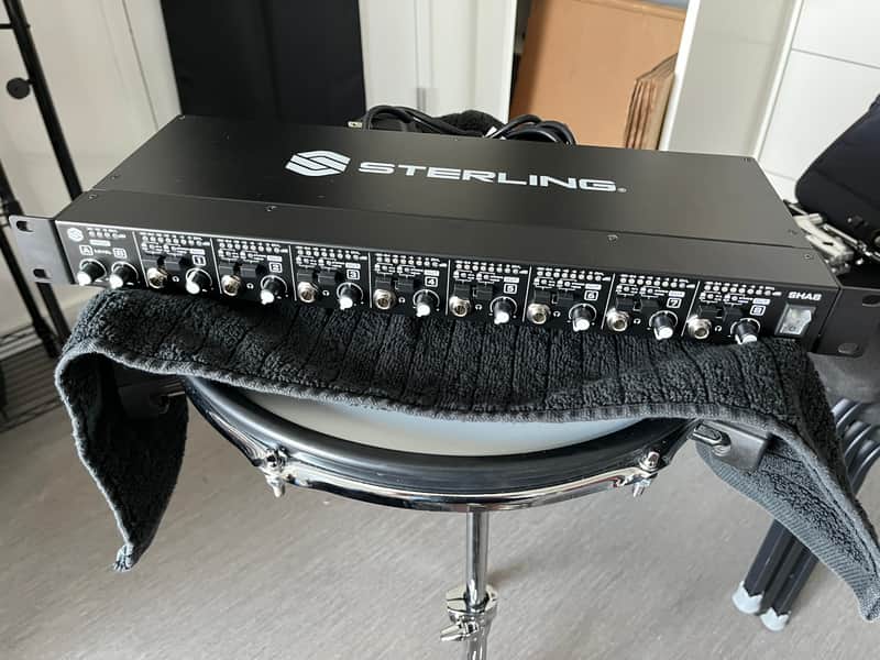 Sterling SHA8 8-channel Rackmount Headphone Amplifier image 1