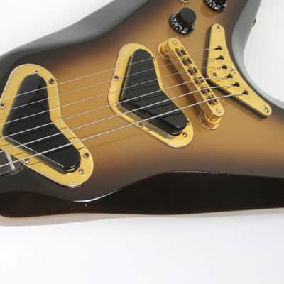 1981 Gibson V2 Flying V - Super Rare Goldburst Metallic Finish! Boomerang V Pickups!  Original Case image 17