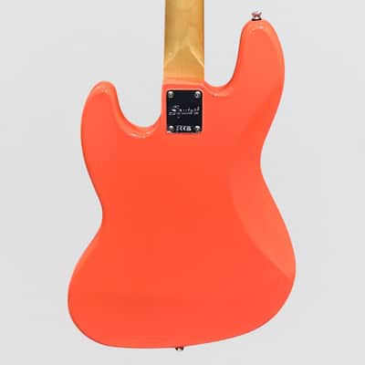 Fender Squier Classic Vibe '60s Jazz 4 String Electric Bass Guitar - Tahitian Coral image 4