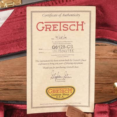 Gretsch Custom Shop Stephen Stern Masterbuilt G6128 Custom Shop White 2019 - Zac Brown image 10