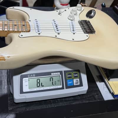 Fender Stratocaster 1975/1982 - a cool Olympic White Strat w/that Robin Trower feel & tone. image 13