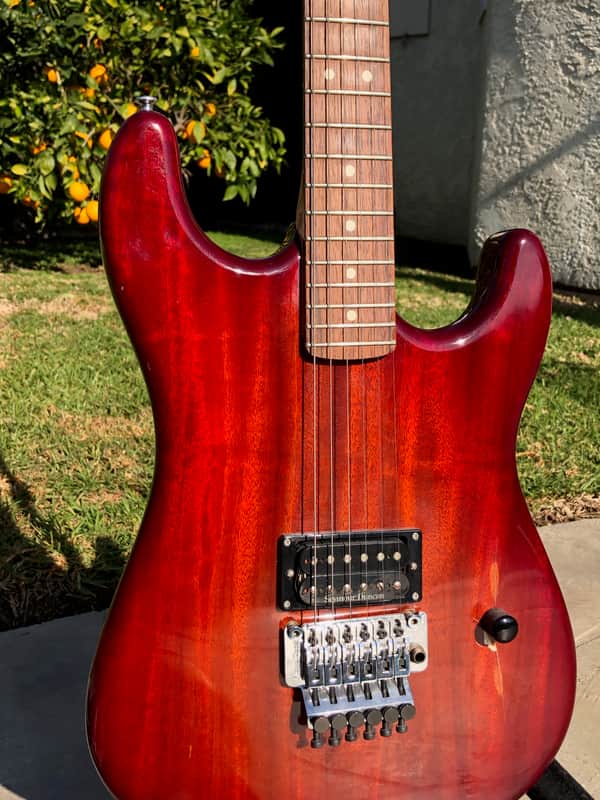 Warmoth Strat  Trans Red Burst image 1