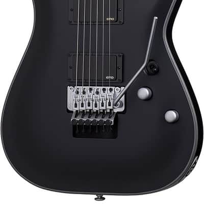 Schecter Damien Platinum 6 FR Electric Guitar - Satin Black (1183) image 3