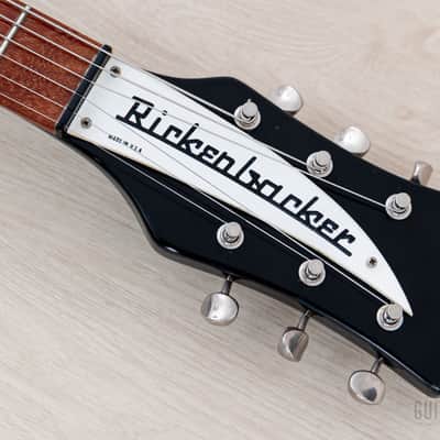 1994 Rickenbacker 350V63 Liverpool Jetglo, Full Scale w/ Hot Toaster Top Pickups, Case image 4