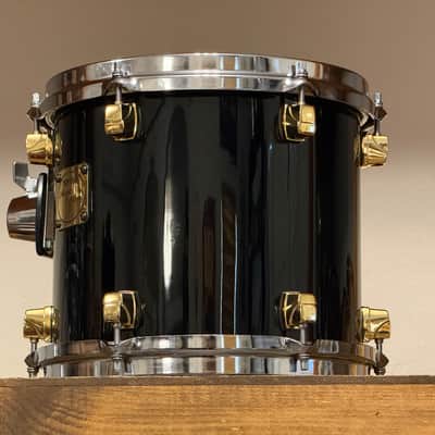 1990's Yamaha Maple Custom 10/12/13/16/22 Black Lacquer Drum Kit image 20