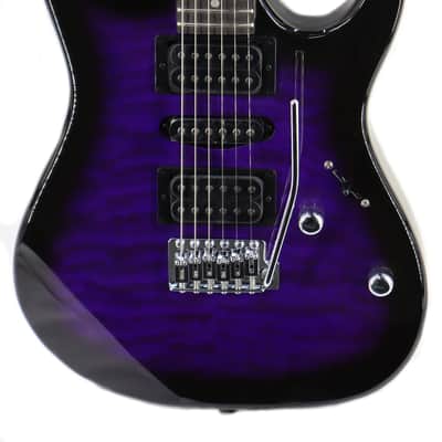 Ibanez GIO GRX70QA Electric Guitar - Transparent Violet Sunburst image 1