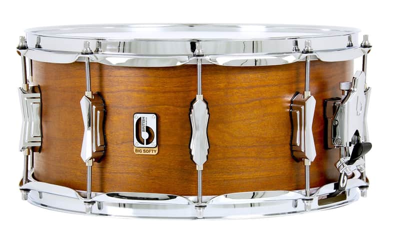 British Drum Co Big Softy Cherry‑Balsa Snare 6.5″ × 14″ – 9‑Ply Shell image 1