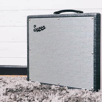This Is the Zeppelin Sound! Supro 1696RT Black Magick Reverb 1x12" 25-watt Tube Combo2-ch, 2-band EQ, Spring Reverb, Tremolo image 8