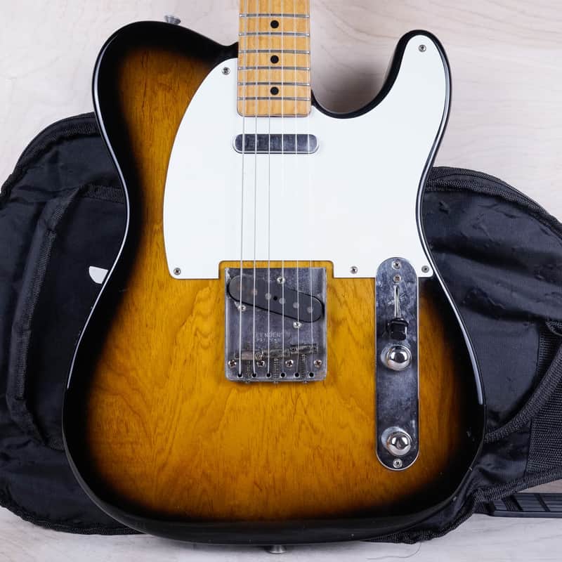 Fender TL55-80 Telecaster Reissue CIJ 2004 Sunburst Ash Body Japan USA Pure Vintage Pickups w/ Bag image 1