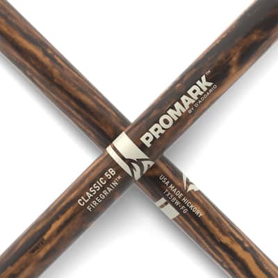 Promark Hickory Fire Grain Drum Sticks - 5B image 7