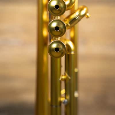 B&S Heritage MBX-3-E/GL Bb Trumpet - Matte Gold Lacquer w/ Double Case image 8
