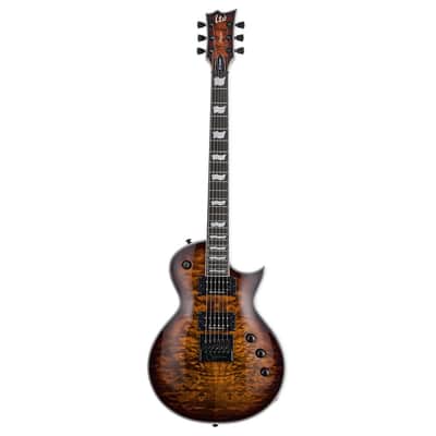 ESP LTD EC-1000 Evertune Electric Guitar - Dark Brown Sunburst image 2