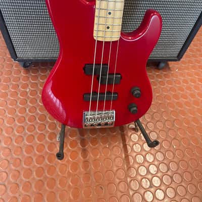 Fender Precision Deluxe bass 1993 - Red image 2