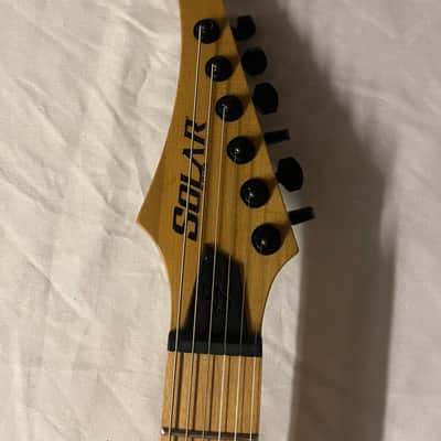 Solar Guitars Washburn SB1.6FOB Electric Guitar Evertune 2020 - Flamed Ocean Burst image 9