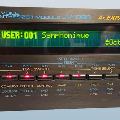 Roland JV-1080 64-Voice Synthesizer Module 1994 - 2001 - Black image 3