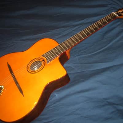 ON SALE! Cafe Americain Gypsy Jazz Guitar, From France Devan II Student Model. image 1
