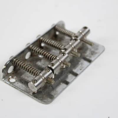 1974 Vintage Fender Jazz Bass Chrome BRIDGE w/Original Screws 1970's Precision Telecaster 1970's 1971 1972 1973 1969 Guitar image 3