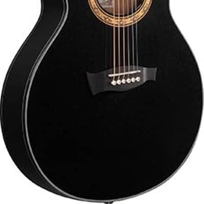 Ibanez EP5 BP Steve Vai Euphoria Signature Acoustic Electric Guitar. Pearl Black image 3