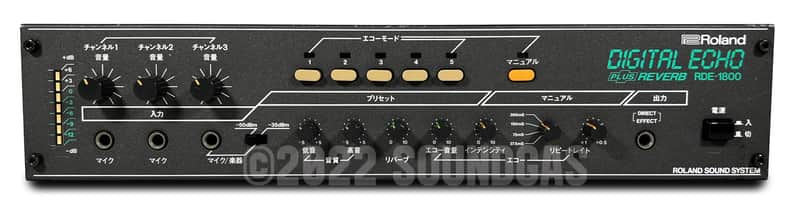 Roland RDE-1800 Digital Echo + Spring Reverb *Soundgas Serviced