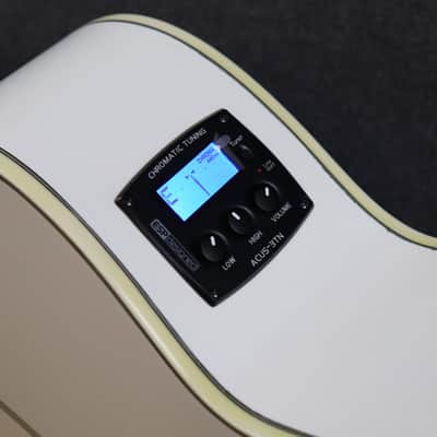 ESP LTD X-Tone AC-10E Acoustic Electric Guitar with Pickup Preamp EQ Tuner OM Body XTONE White image 8