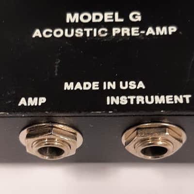 Fishman Model G Acoustic Pre-Amp 90's - black image 4