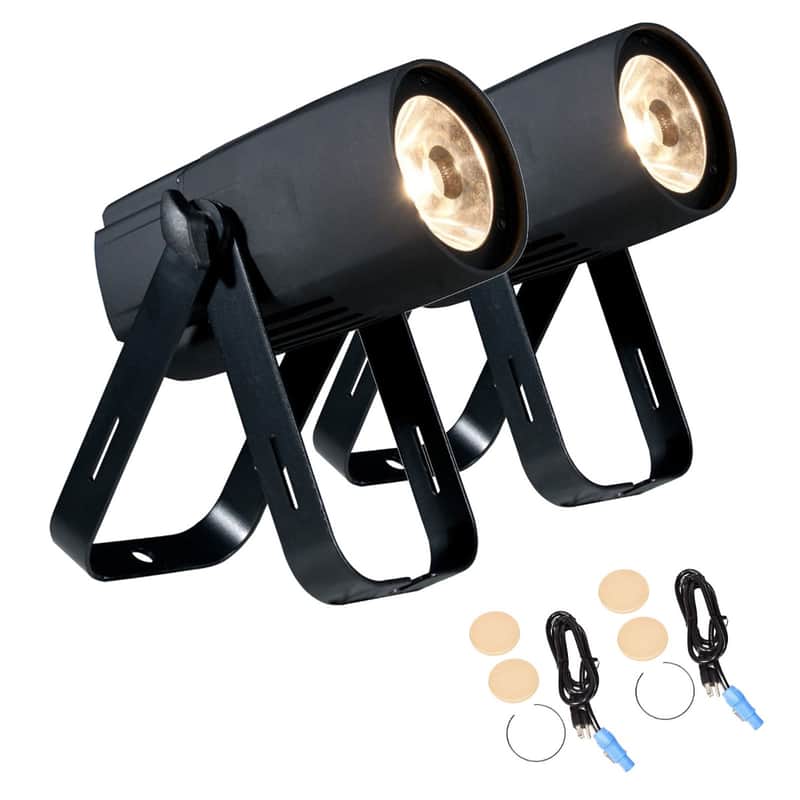 ADJ Saber Spot WW Compact Warm White Pinspot 2-Pack - Open Box Mint image 1