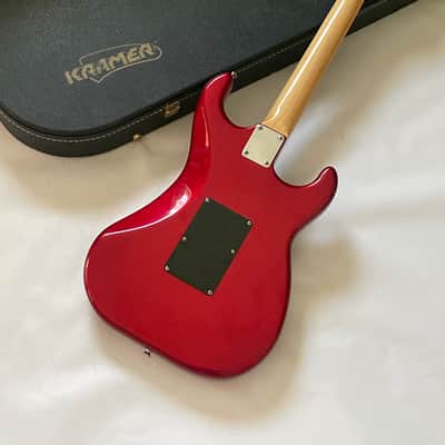 1984-85 Made in Japan Kramer Focus 3000 Left-Handed Lefty Candy Apple Red Strat Electric Guitar OHSC (Closet Queen) image 4
