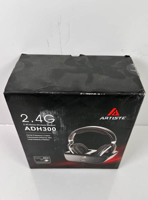 Artiste ADH300 2.4GHz Wi-Fi Digital Stereo TV Headphones with Charging Dock image 1