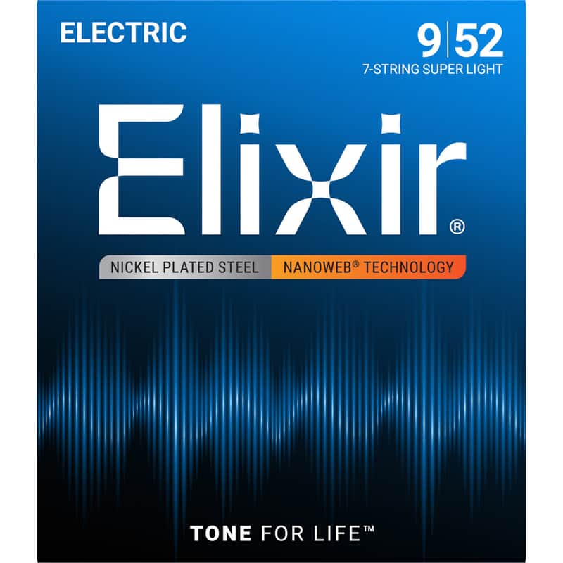 ELIXIR NANOWEB 7-STRING .009-.052 ELECTRIC STRINGS image 1